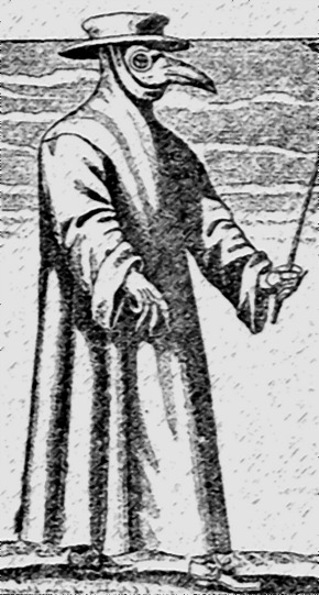 Pestisdoktor (Forrás: commons.wikimedia.org)