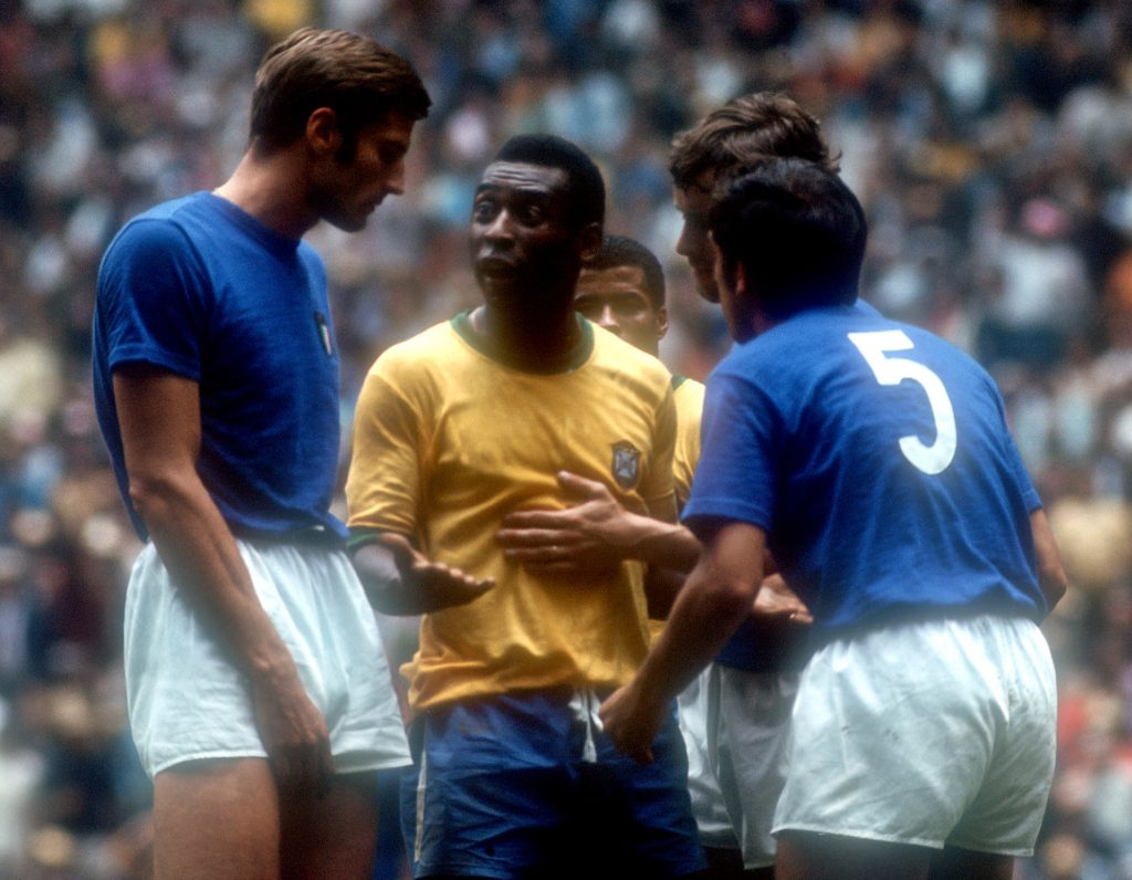 Pelé az 1970-es vb-döntőben, Fotó: AFP/Europress