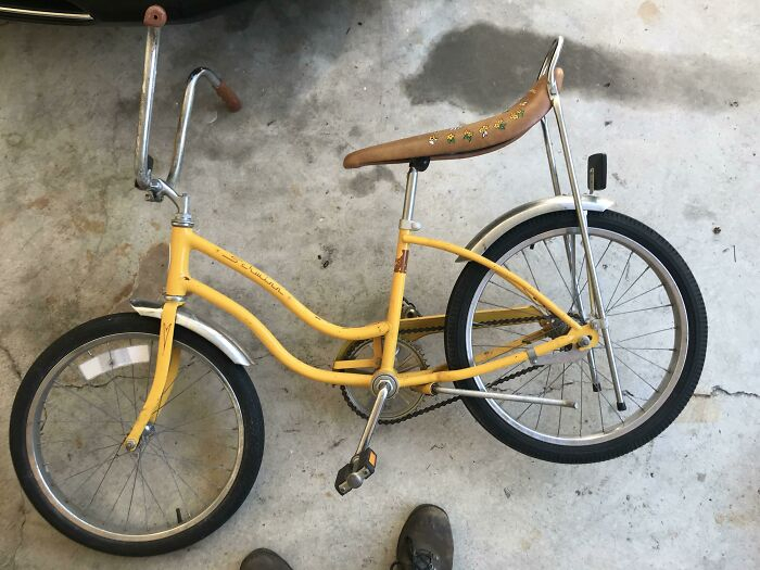 Egy igazi ritkaság: banánüléses Schwinn a '60-as évekből. 